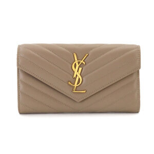Yves Saint Laurent Saint Laurent Paris Monogram Large Flap Wallet, Bi-fold Lo...